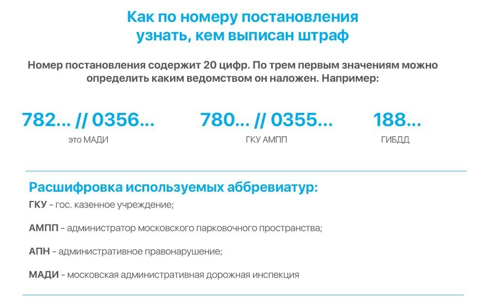 как узнать кто выписал штраф за парковку по номеру